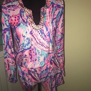 NWT Lilly Pulitzer Colony Coral Romper